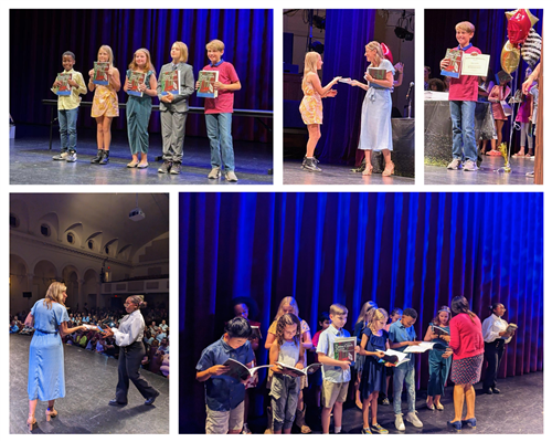 Writers receiving copies of the Cross Creek Chronicle